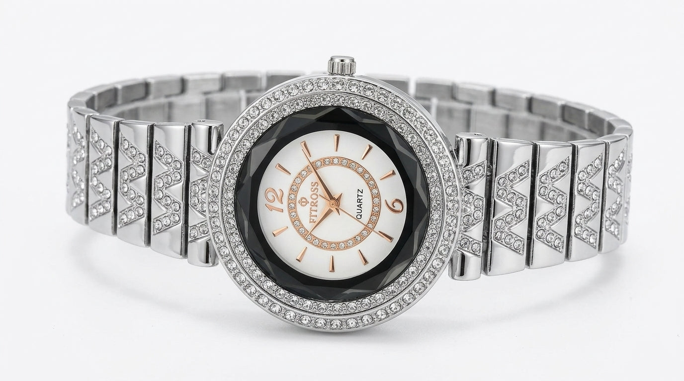 Luxe Crystal Bracelet Watch
