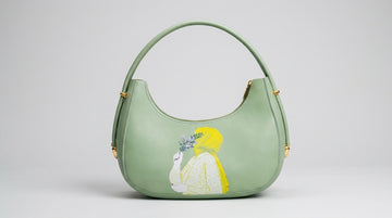 Girls Leather Shoulder Bag with Print