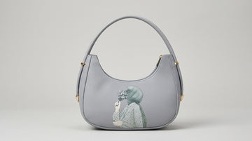 Girls Leather Shoulder Bag with Print