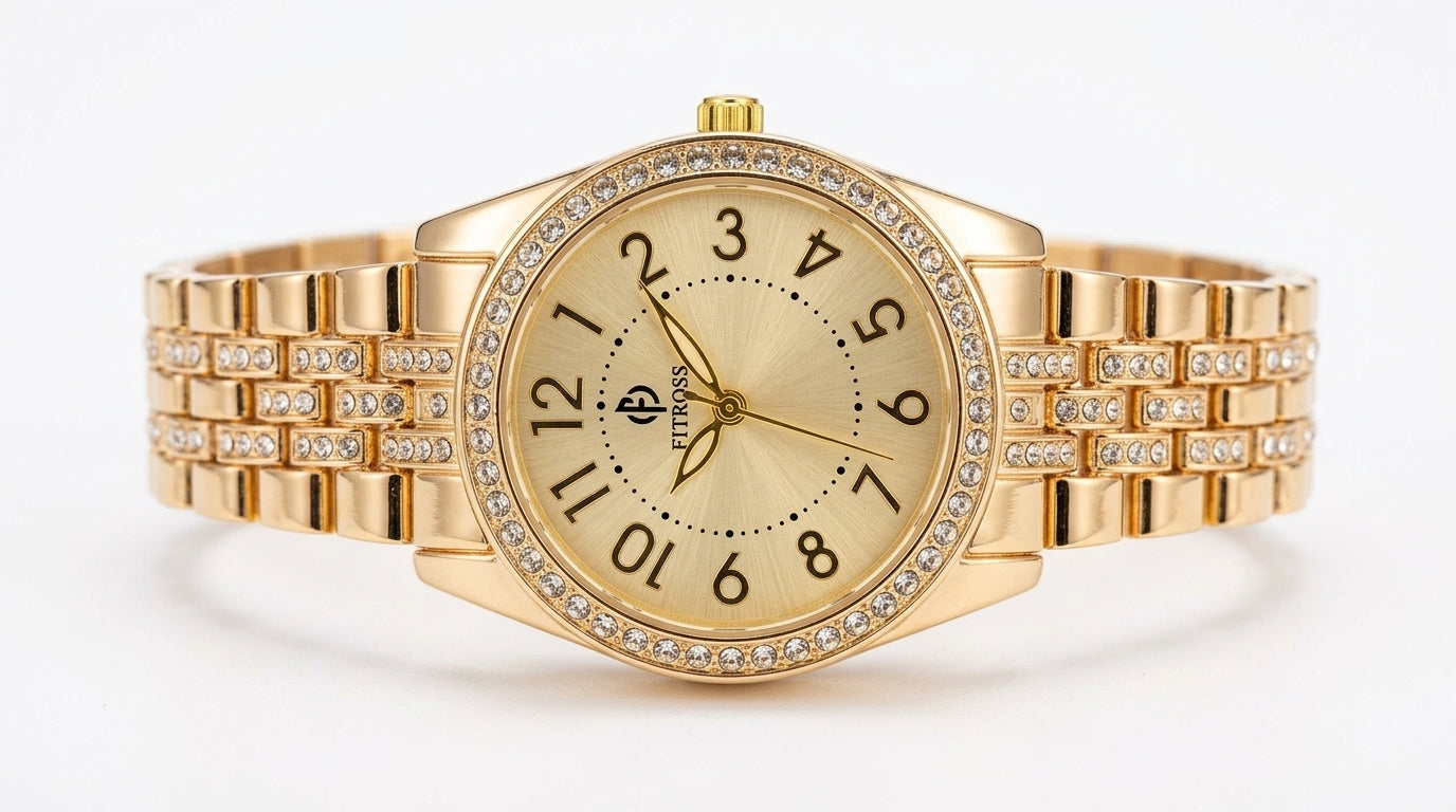 Velmora Crystal Chain Watch – Women's Edition