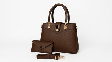 Womens Leather Handbag Set