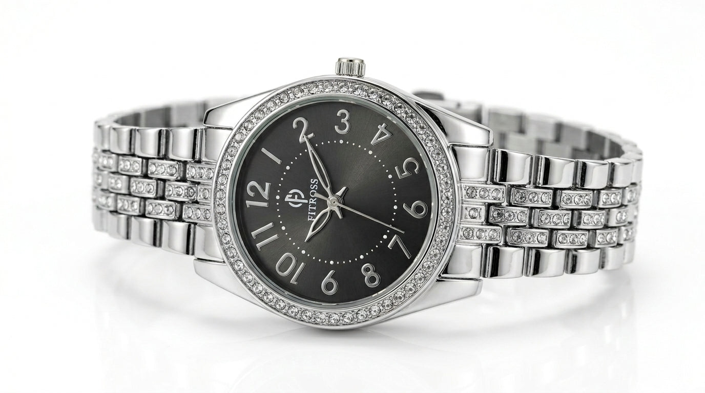 Velmora Crystal Chain Watch – Women's Edition